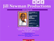 Tablet Screenshot of jillnewmanproductions.com